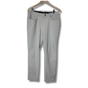 Greg Norman Men’s Golf Pants 34x34 Khaki Beige Stretch Performance Comfort